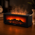 Flame Aroma Diffuser & Essential Oil Humidifier USB Cool Mist Air Humidifier with LED Flame Light & Remote Control for Home - ECOMSTART