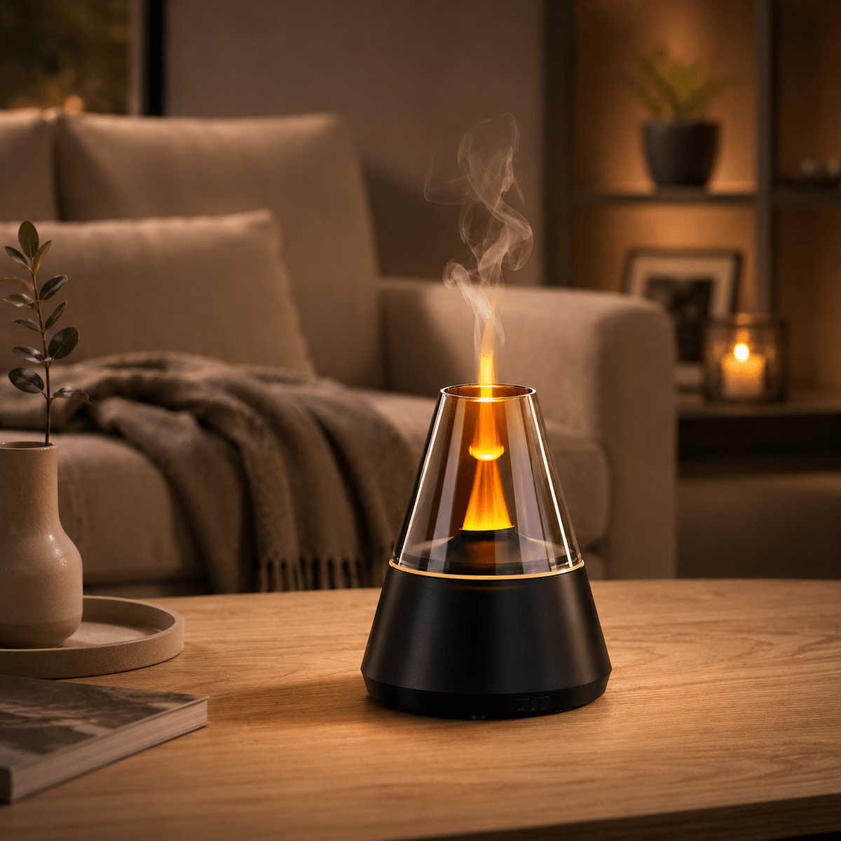 Mini USB Aroma Diffuser Portable Humidifier with Colorful Night Light - ECOMSTART