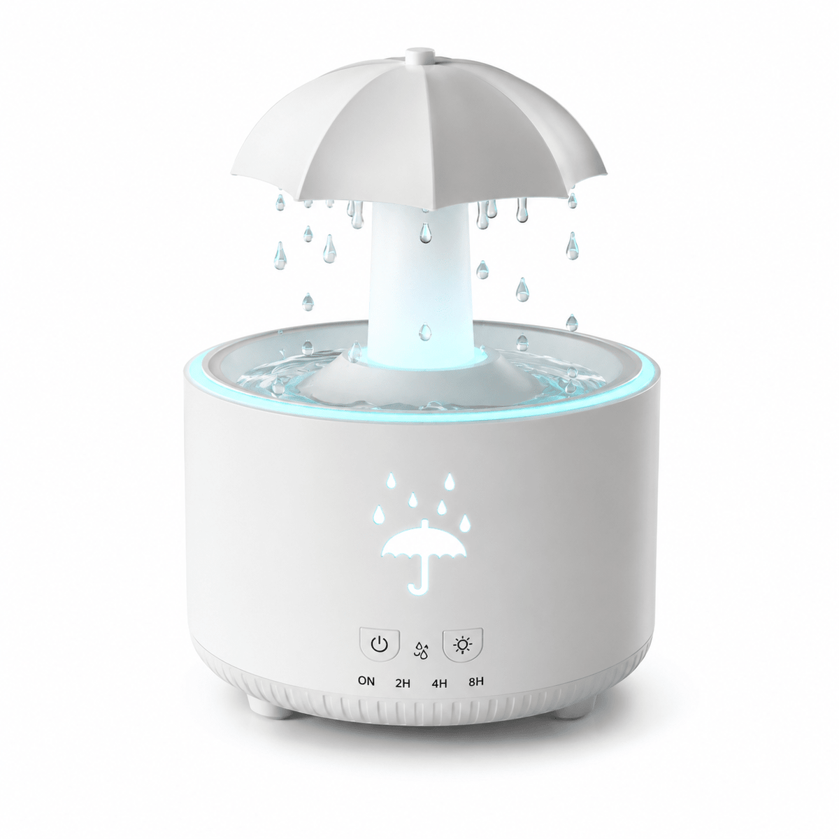 Rotating Rain Cloud Humidifier – LED Aroma Diffuser with Ultrasonic Mist - ECOMSTART