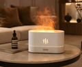 USB Flame Aroma Diffuser Desktop Humidifier with 7-Color Light - ECOMSTART