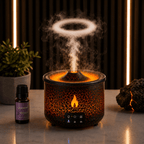 Volcano Flame Aroma Diffuser 360ml Smoke Ring Humidifier - ECOMSTART