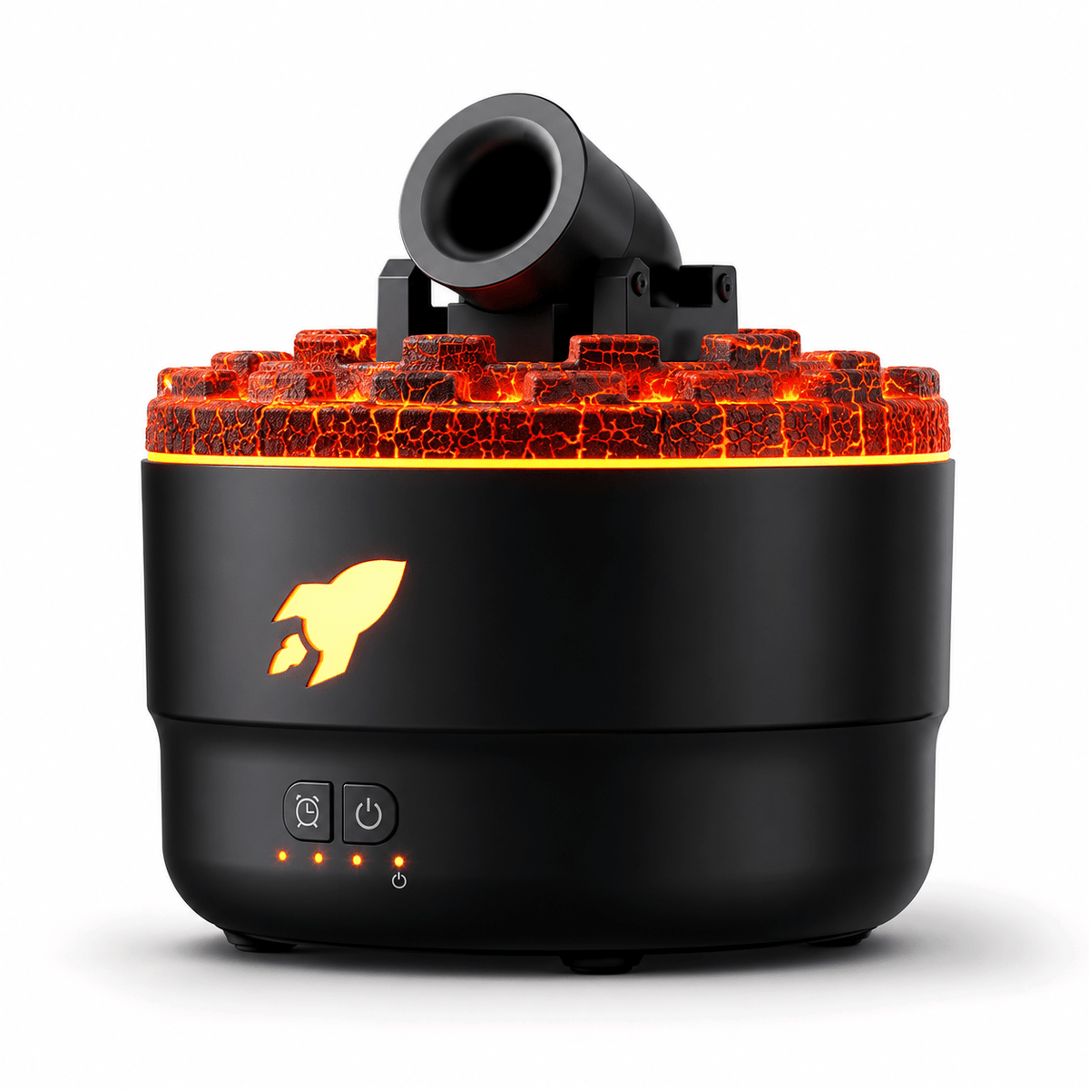 Volcano Flame Aroma Diffuser Smoke Ring Humidifier with Crack Light - ECOMSTART
