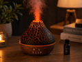 Volcano Mist Aroma Diffuser – Ultrasonic Essential Oil Humidifier with LED Light - ECOMSTART